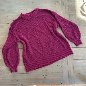 American Eagle Purple Magenta Knit Sweater - Size M